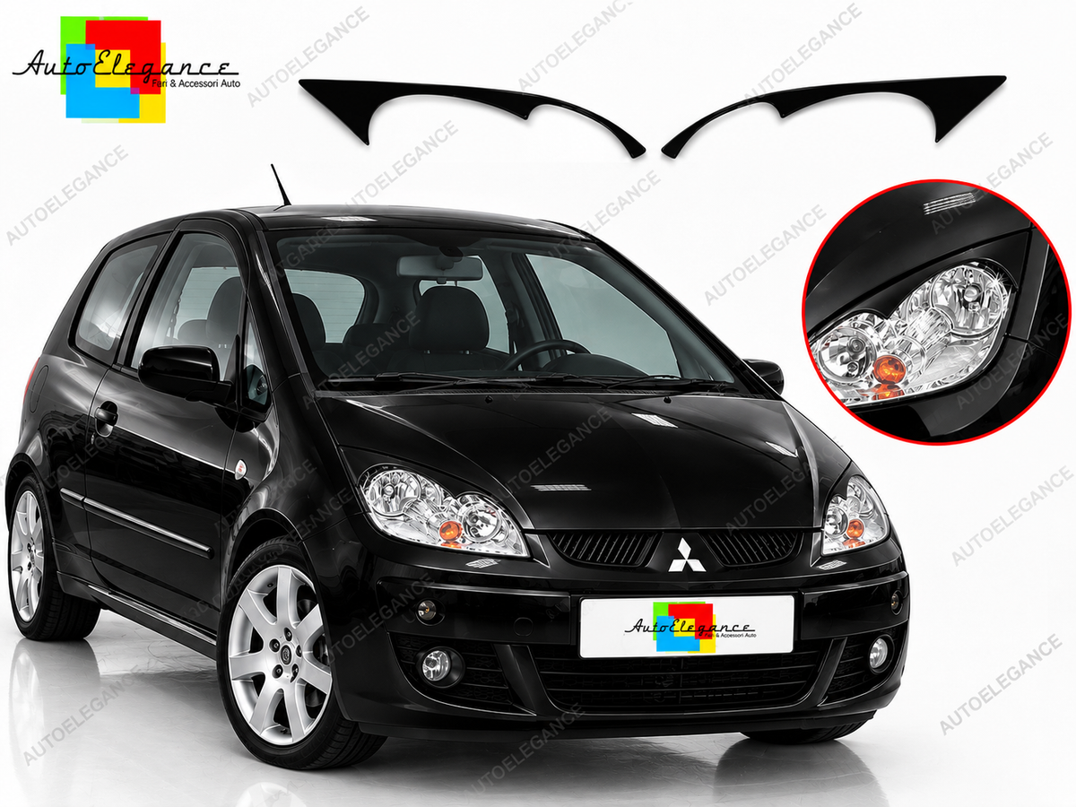 👉Sopracciglia Fari ABS Adatto per Mitsubishi Colt Z30 2002-2008👈