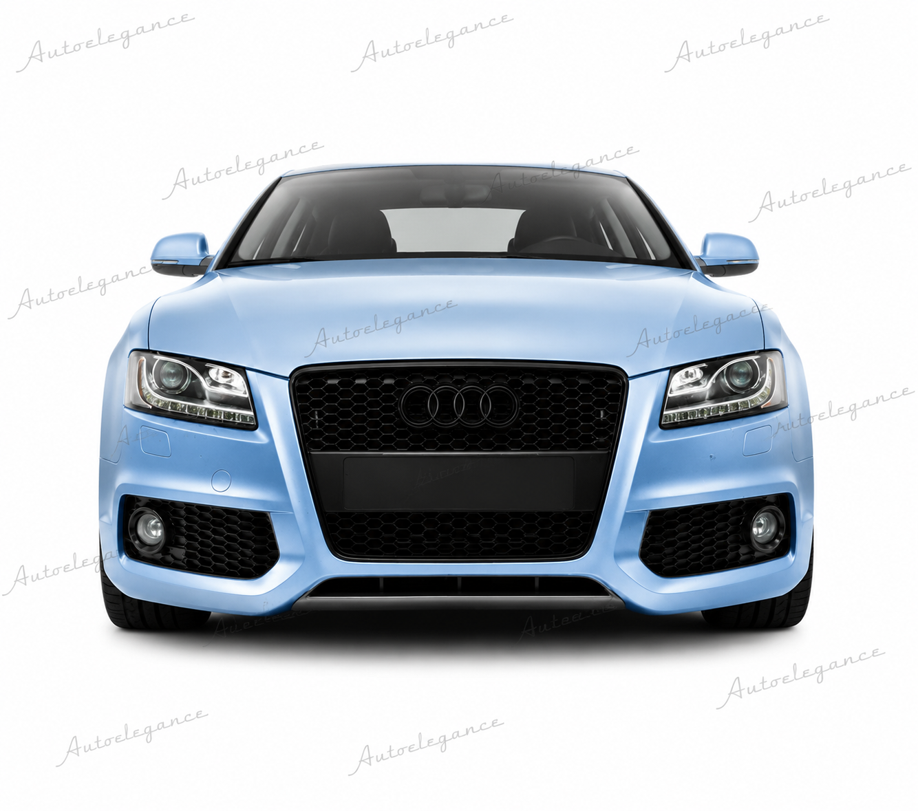 🔥ART.0604 GRIGLIA ADATTO PER AUDI A5 07-11 LOOK RS5 NERO (CON LOGO CROMATO)🔥