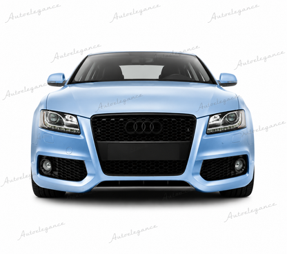 🔥ART.0604 GRIGLIA ADATTO PER AUDI A5 07-11 LOOK RS5 NERO (CON LOGO CROMATO)🔥