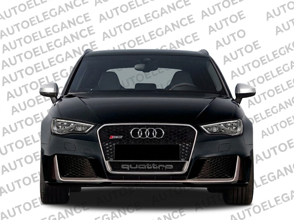 💫ART.0812 PARAURTI ANTERIORE PER AUDI A3 8V 2012-2016 LOOK RS3 + GRIGLIA💫