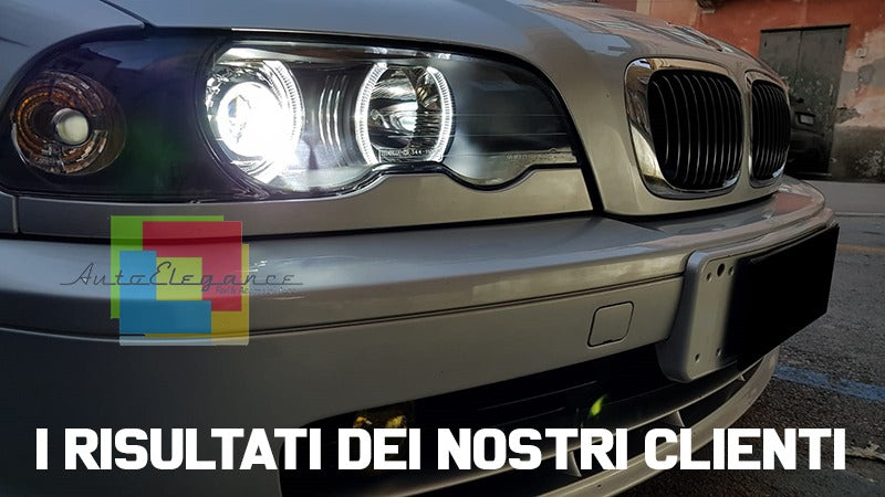 Headlights suitable for BMW 3 Series E46 Limousine Touring (05.1998-08.2001) Angel Eyes N