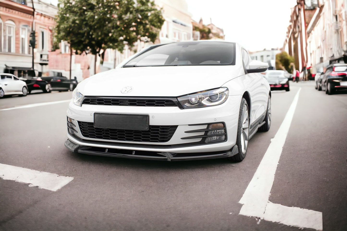FRONT SPLITTER SUITABLE FOR V.2 VOLKSWAGEN SCIROCCO MK3 FACELIFT 