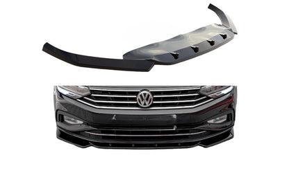 FRONT SPLITTER V.1 SUITABLE FOR VOLKSWAGEN PASSAT B8 FACELIFT 