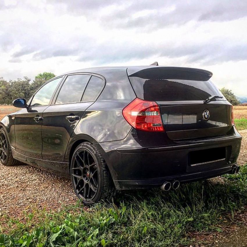 6440⭐Spoiler sul tetto adatto per BMW Serie 1 E81 E87, nero lucido⭐