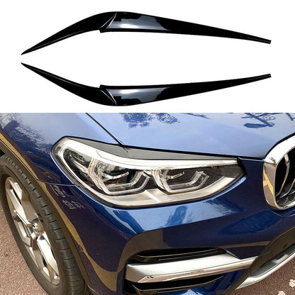 6448⭐Coprifari anti-malocchio nero lucido per BMW X3 G01 e X4 G02⭐