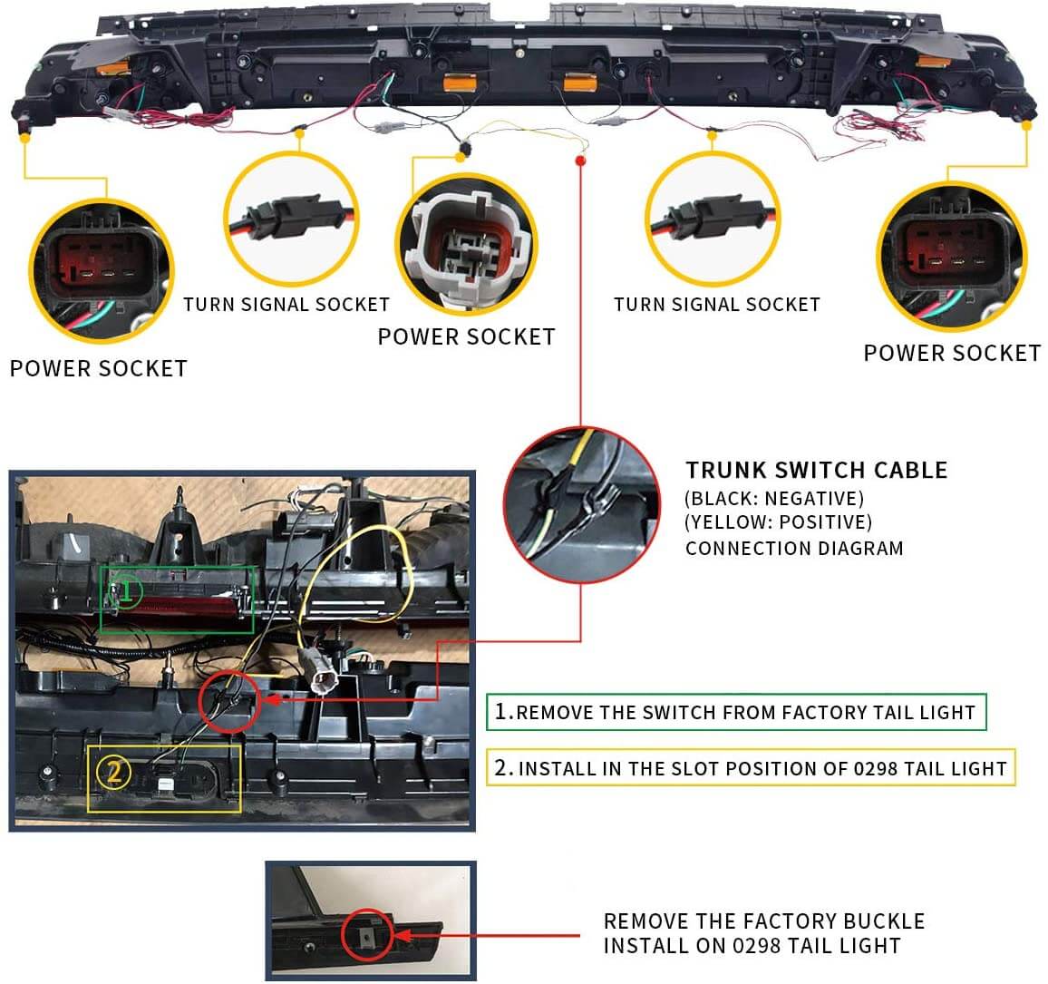 Fanali posteriori a LED per Dodge Challenger 2008-2014 con indicatori sequenziali