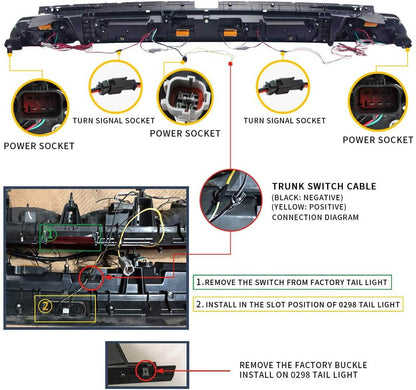 Fanali posteriori a LED per Dodge Challenger 2008-2014 con indicatori sequenziali