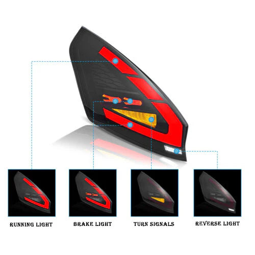 Gruppo luci posteriori a LED Ford Fiesta Hatchback 2009-2017