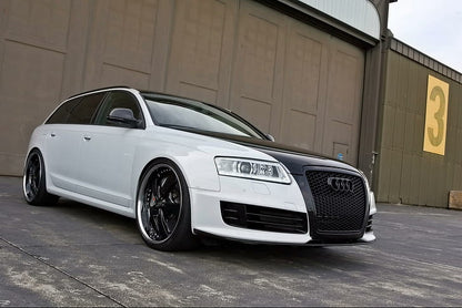 0578💥GRIGLIA ADATTO PER AUDI A6 4F 2004-2011 LOOK RS6 NERO LUCIDA💥