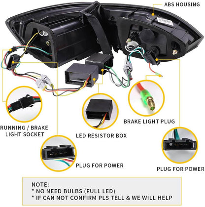 Fanali posteriori sequenziali a LED per Volkswagen Jetta Sagitar 2011-2014 (non adatto al 2013 Jetta GLI e versione a LED di fabbrica)