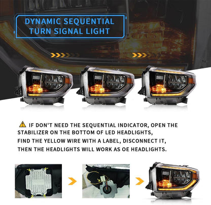 I fari sequenziali Full LED Toyota Tundra 2014-2018 NON ADATTANO 2019