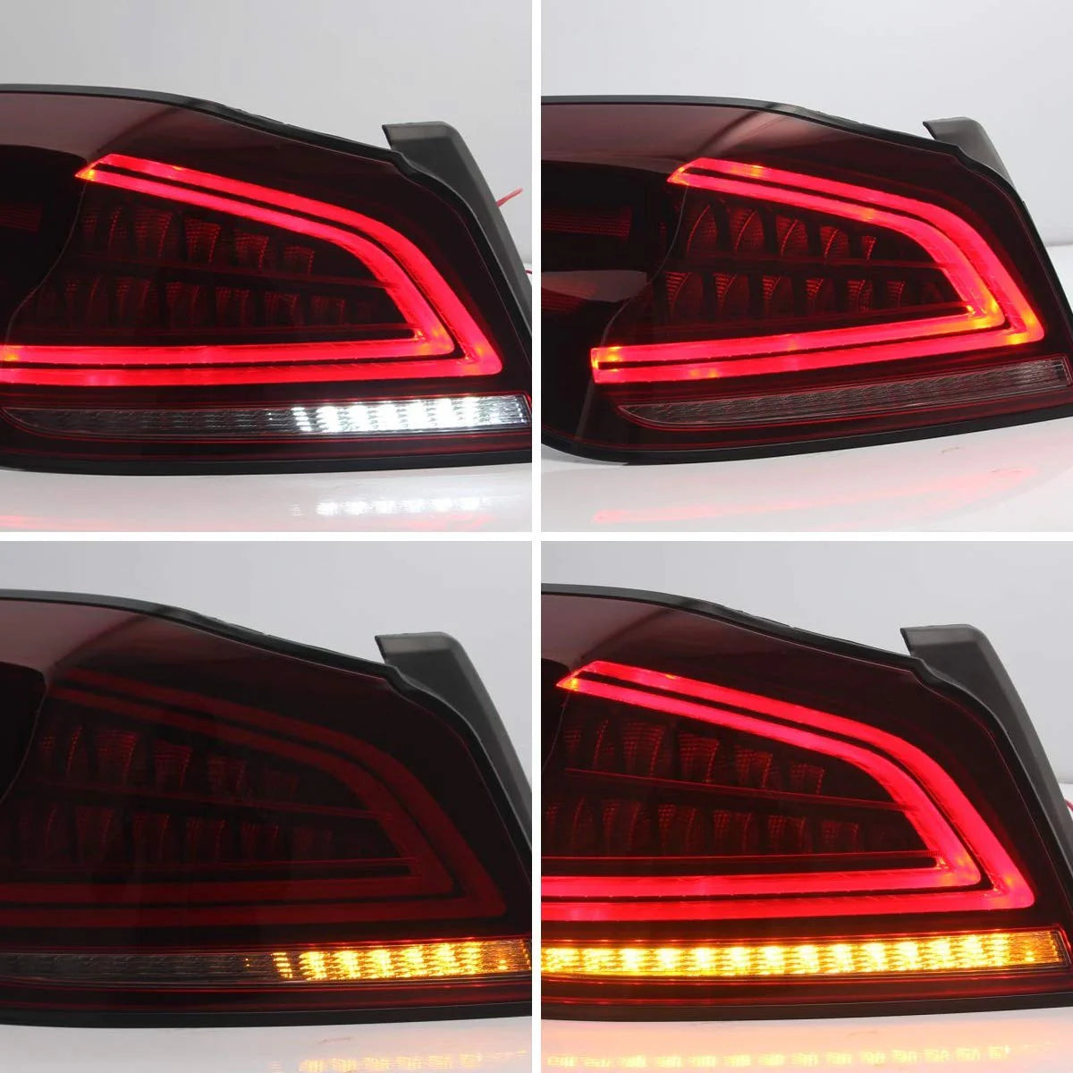 Fanali posteriori Full LED Subaru Wrx 2015-2019 ABS, PMMA, materiale VETRO