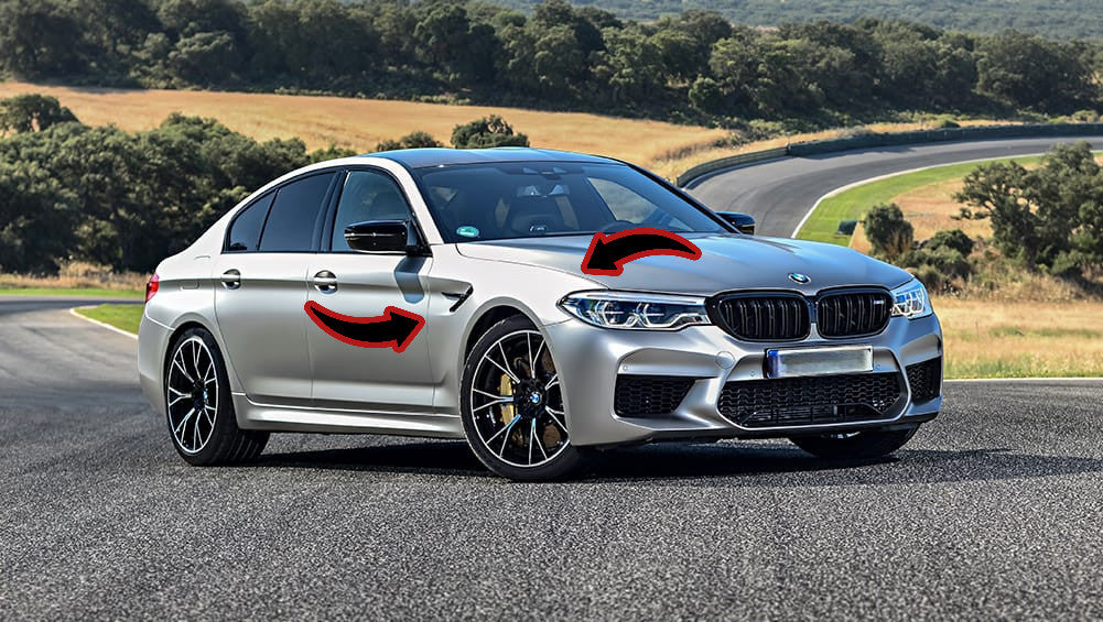 💥Front fenders fit for BMW 5 Series F10 F11 (2011-2017) M5 Design💥 