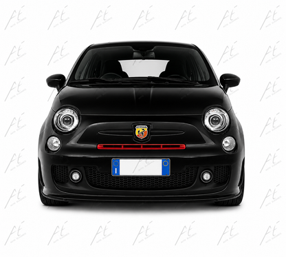 💕ART.0342 FARI ANTERIORI FIAT 500 2007-2015 LENTICOLARI NERI💕
