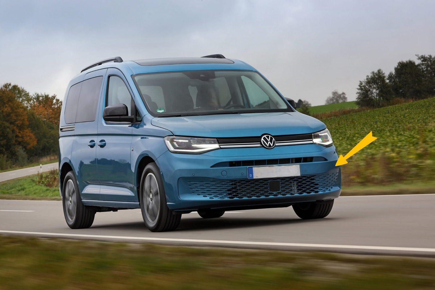 🩵PARAURTI AZZURE ADATTO PER  VW caddy USATO VERNICIATO 2021 - 2025🩵