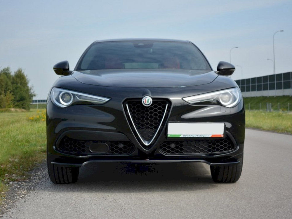 Stelvio Max V1 Labbro Frontale Piano Nero Vacuum Plastic / dal 2017 in poi