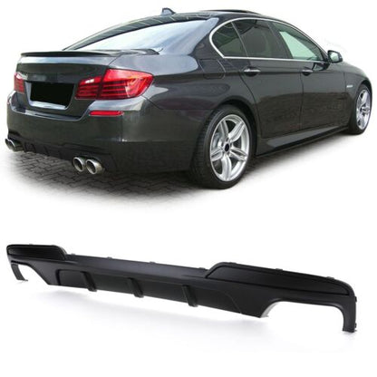Performance Rear Diffuser Matt Black Suitable for BMW 5 Series F10 F11 550i M550d + Front Bumper Suitable for Audi A5 8T Facelift (2012-2016) RS5 Design