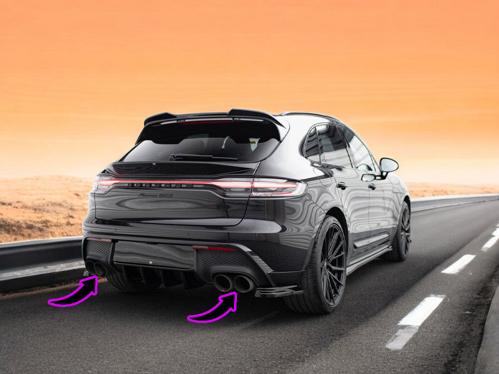 ⭐Exhaust Pipe SUITABLE FOR Porsche MACAN 18-21 sports black ⭐