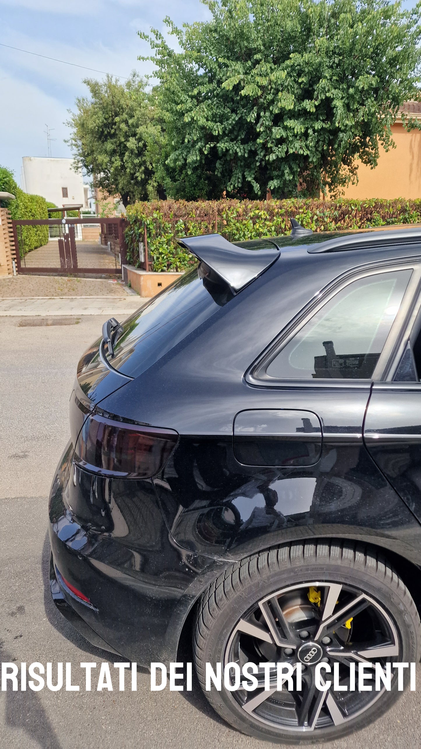 🔥SPOILER SUITABLE FOR AUDI A3 8V 2012-2020 SPORTBACK SPORTY LOOK GLOSSY BLACK🔥 