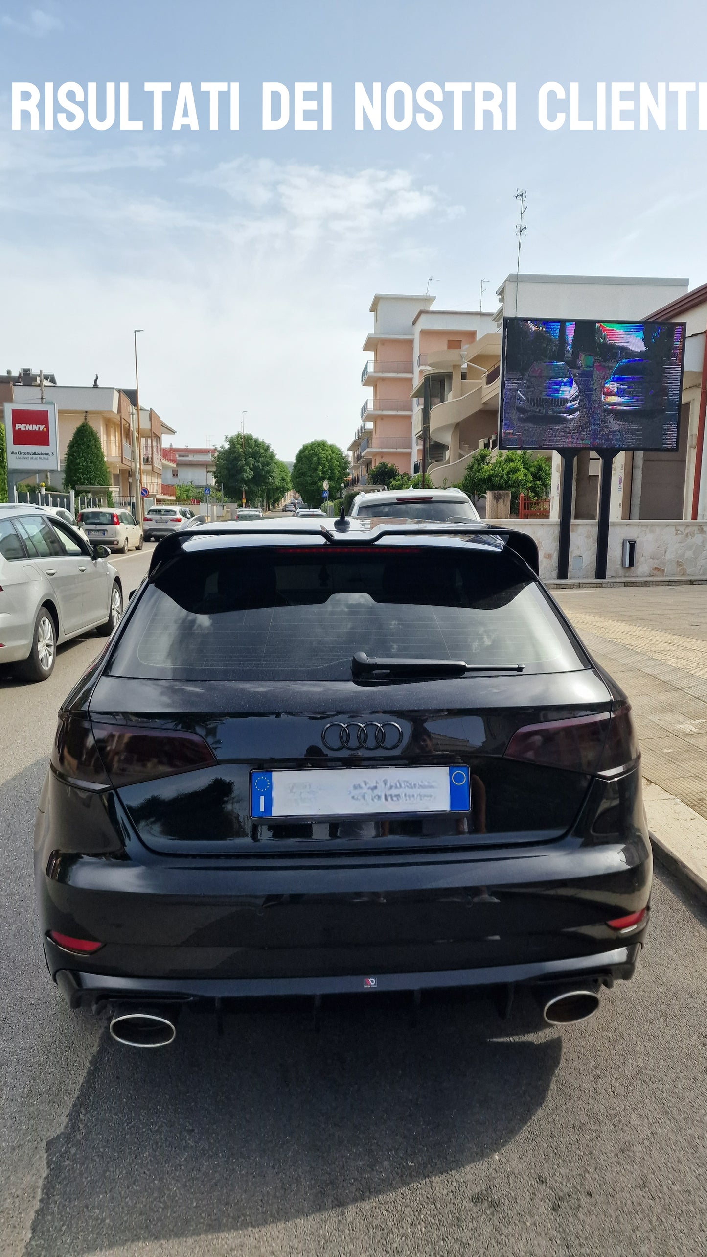 🔥SPOILER SUITABLE FOR AUDI A3 8V 2012-2020 SPORTBACK SPORTY LOOK GLOSSY BLACK🔥 