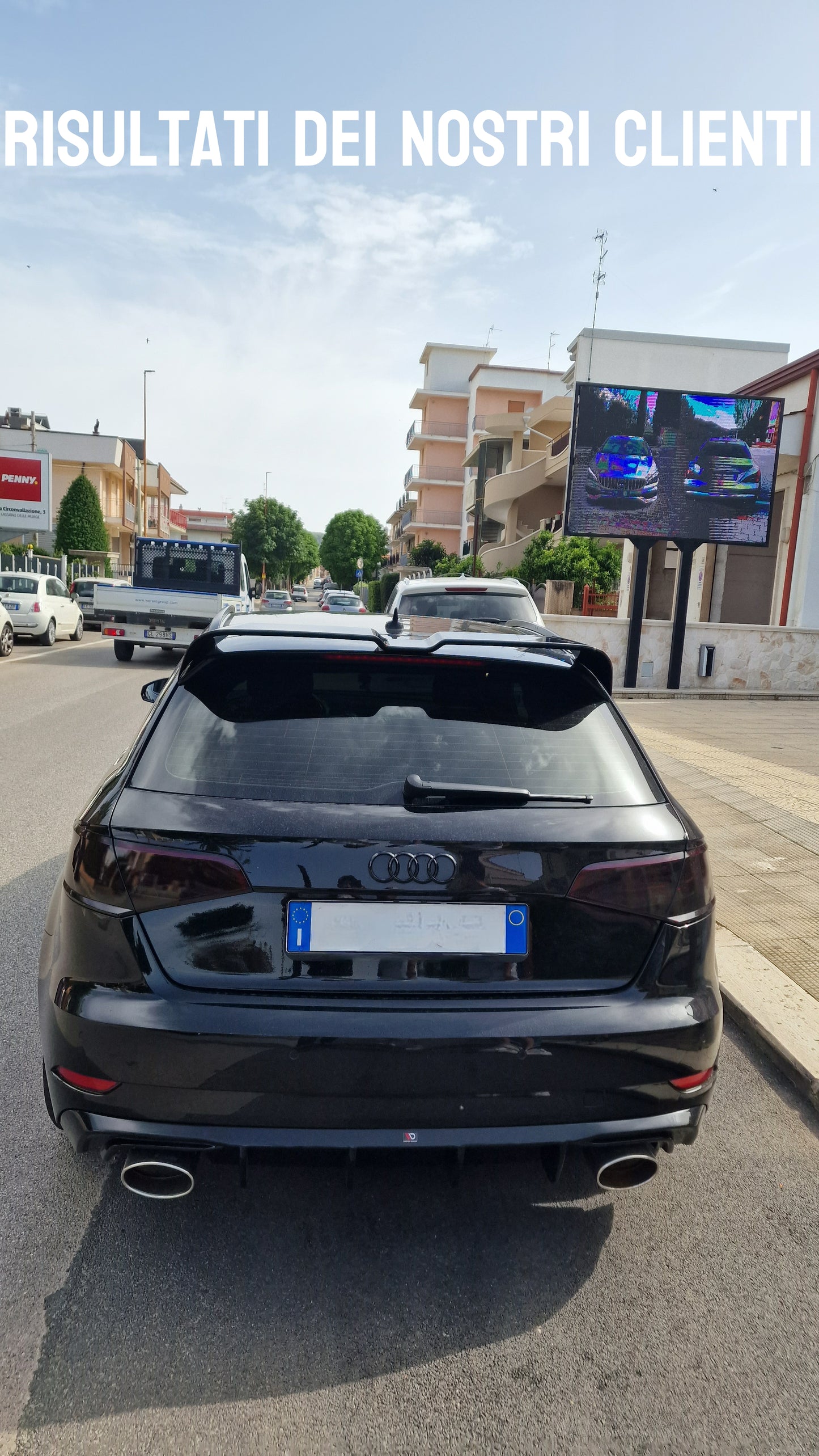 🔥SPOILER SUITABLE FOR AUDI A3 8V 2012-2020 SPORTBACK SPORTY LOOK GLOSSY BLACK🔥 