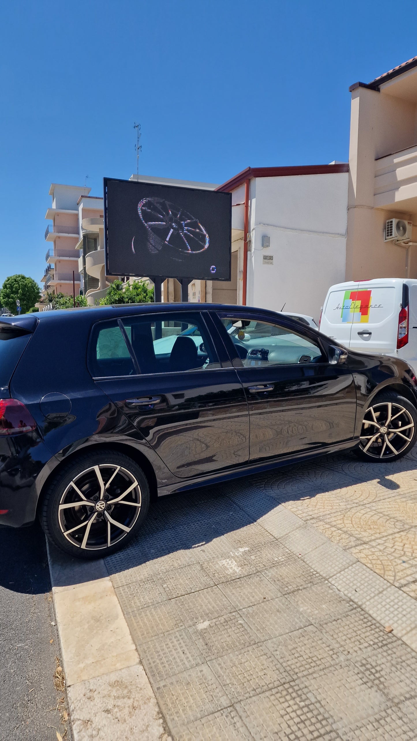 🟢SPOILER SUL TETTO VW GOLF 6 2008-2012🟢LUNOTTO POSTERIORE NERO LUCIDO✨