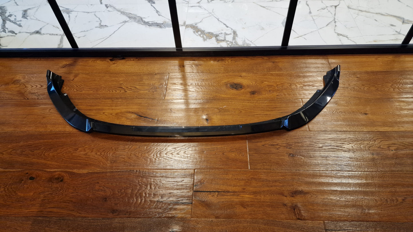 ☀SPLITTER SUITABLE FOR RENAULT CLIO 5 STANDARD LOOK EVO V1 GLOSSY BLACK 3 PIECES☀