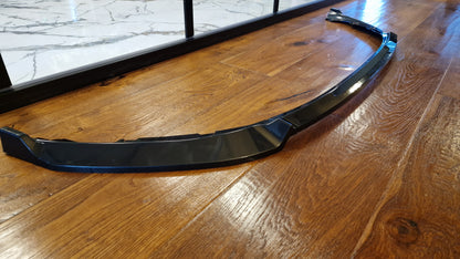 ☀SPLITTER SUITABLE FOR RENAULT CLIO 5 STANDARD LOOK EVO V1 GLOSSY BLACK 3 PIECES☀