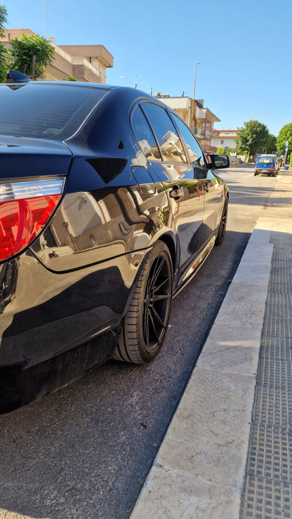 UNDER SKIRTS SUITABLE FOR BMW 5 SERIES E60 E61 2003-2010 M5 LOOK GLOSS BLACK