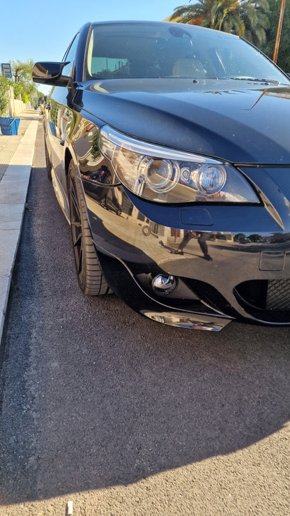 UNDER SKIRTS SUITABLE FOR BMW 5 SERIES E60 E61 2003-2010 M5 LOOK GLOSS BLACK