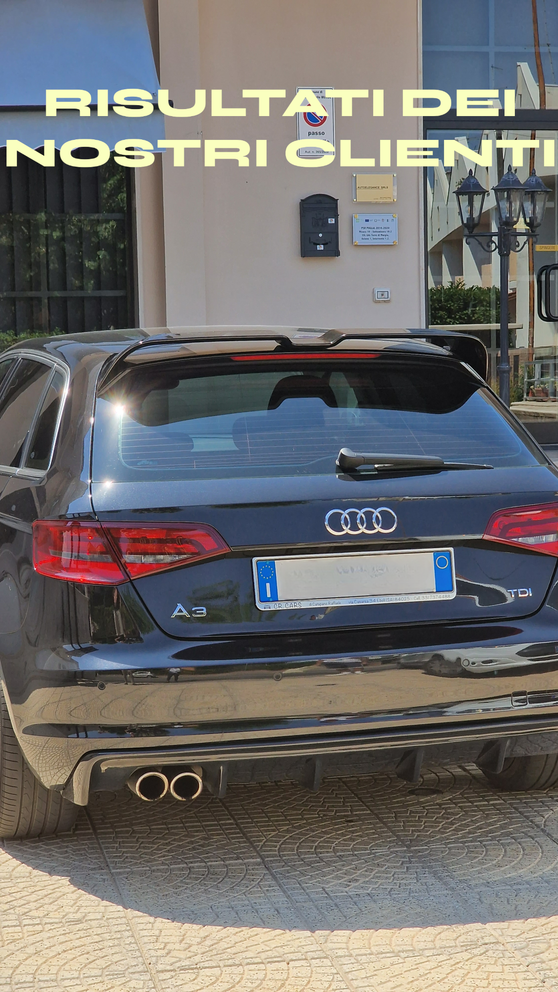 🔥SPOILER SUITABLE FOR AUDI A3 8V 2012-2020 SPORTBACK SPORTY LOOK GLOSSY BLACK🔥 