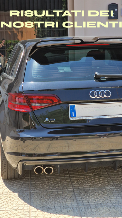 🔥SPOILER SUITABLE FOR AUDI A3 8V 2012-2020 SPORTBACK SPORTY LOOK GLOSSY BLACK🔥 