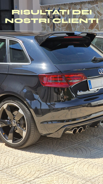 🔥SPOILER SUITABLE FOR AUDI A3 8V 2012-2020 SPORTBACK SPORTY LOOK GLOSSY BLACK🔥 