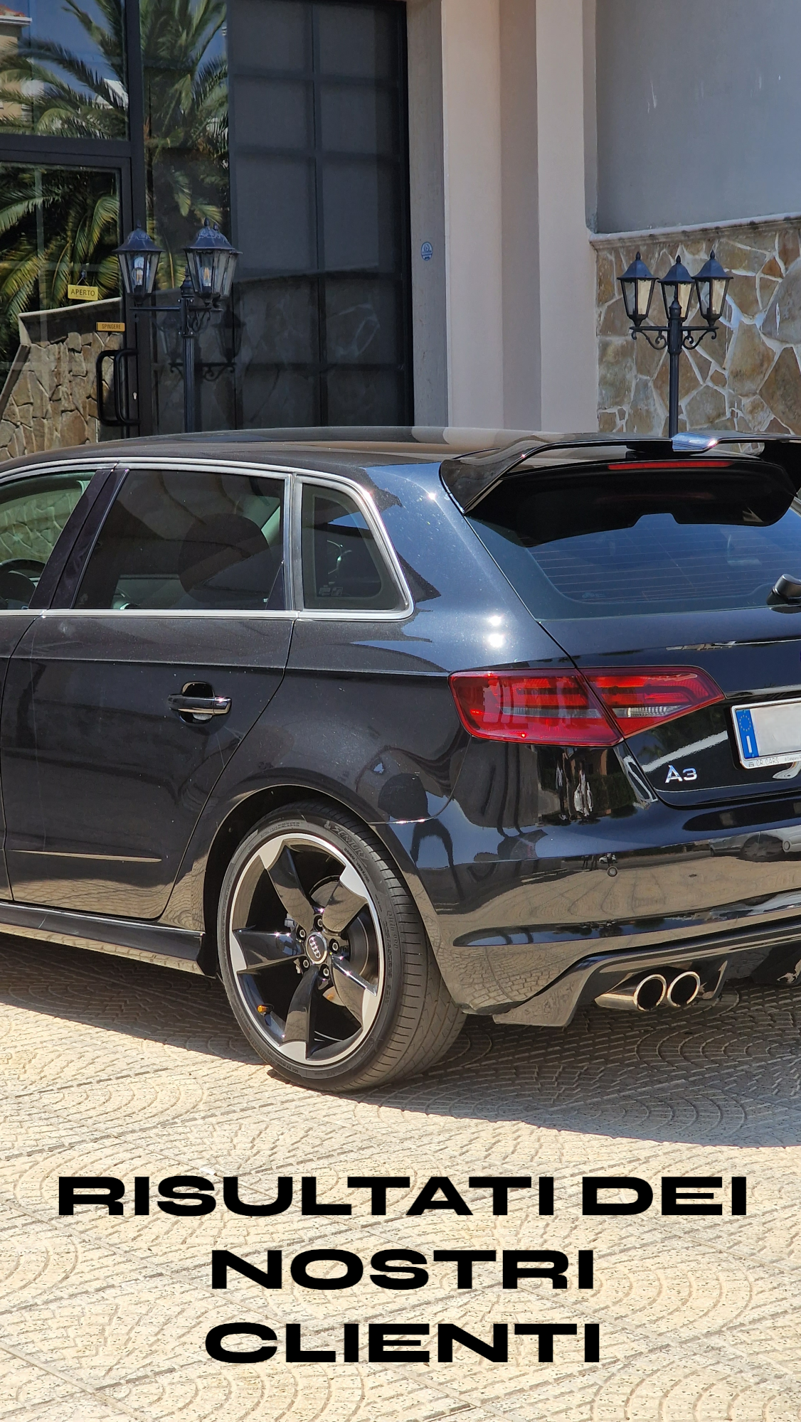 🔥SPOILER SUITABLE FOR AUDI A3 8V 2012-2020 SPORTBACK SPORTY LOOK GLOSSY BLACK🔥 