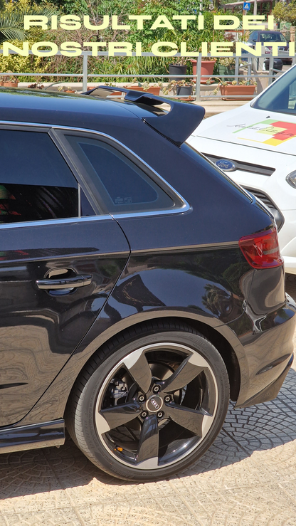🔥SPOILER SUITABLE FOR AUDI A3 8V 2012-2020 SPORTBACK SPORTY LOOK GLOSSY BLACK🔥 
