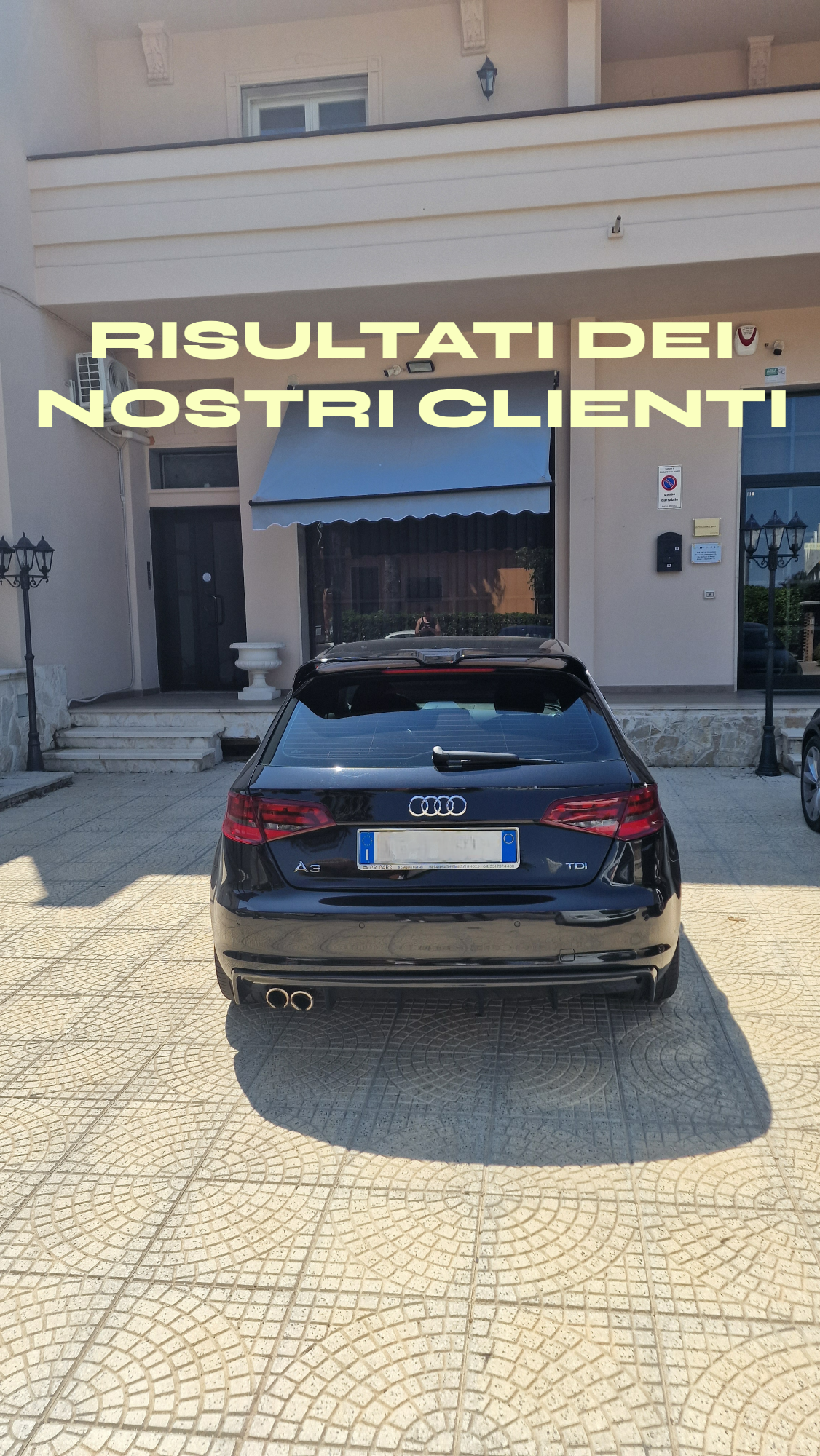 ✨DIFFUSORE ADATTO PER AUDI A3 8V LOOK RS3 12-16 LOOOK NERO LUCIDO 2SX SPORTIVO✨