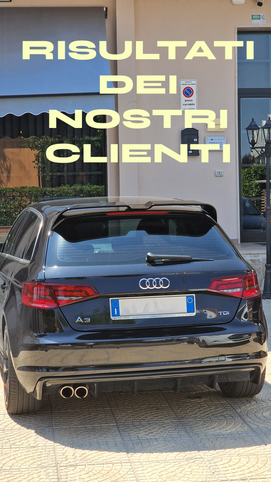 🔥SPOILER SUITABLE FOR AUDI A3 8V 2012-2020 SPORTBACK SPORTY LOOK GLOSSY BLACK🔥 