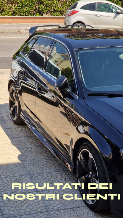 🔥SPOILER SUITABLE FOR AUDI A3 8V 2012-2020 SPORTBACK SPORTY LOOK GLOSSY BLACK🔥 