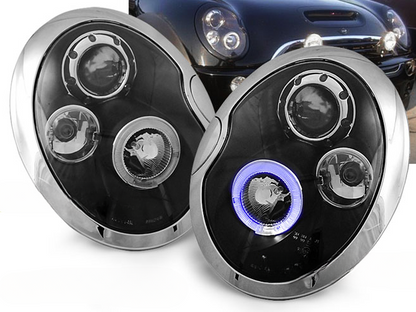 FARI ANTERIORI ANGEL EYES NERO per BMW MINI (COOPER) 01-04