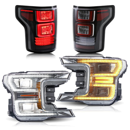 Fari e fanali posteriori Full LED per Ford F150 2018-2020 (non adatti a un rapace)
