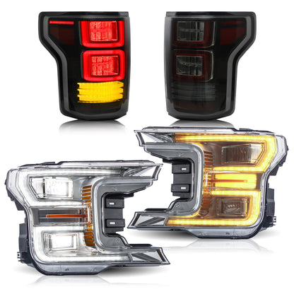 Fari e fanali posteriori Full LED per Ford F150 2018-2020 (non adatti a un rapace)