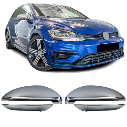 💫ART.7938 4 pezzi Copri Specchietti (Cromato) per VW Golf VII 12-21💫