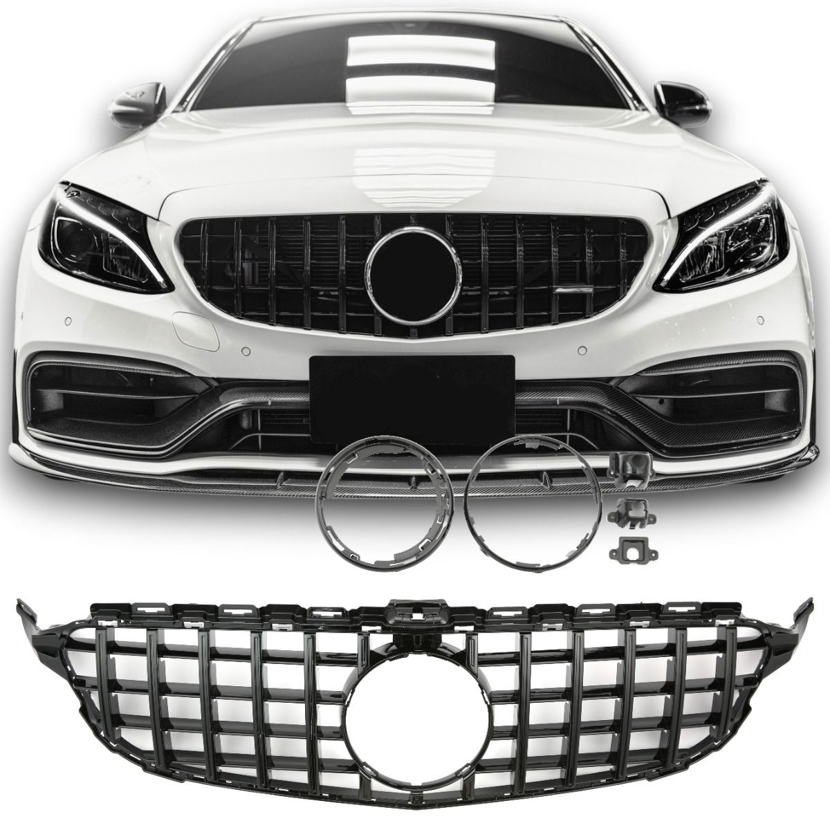 😍ART.6081 Griglia Sport Panamericana GT Adatta Per Mercedes W205 2014-2021😍