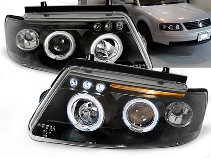 FARI ANGEL EYES NERO adatti compatibili per VW PASSAT B5 3B 11.96-08.00