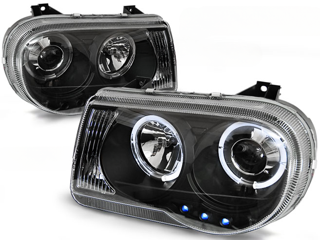 CHRYSLER 300C 05-10 ANGEL EYES BLACK 