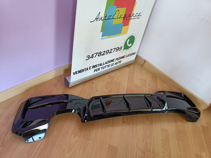 Diffusore posteriore doppio tubo adatto per BMW Serie 1 F20 M-Sport LCI 2015