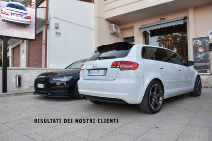 ROOF SPOILER WING SUITABLE FOR AUDI A3 8P 2008-2012 5 DOORS GLOSS BLACK LOOK SPORTY DESIGN 