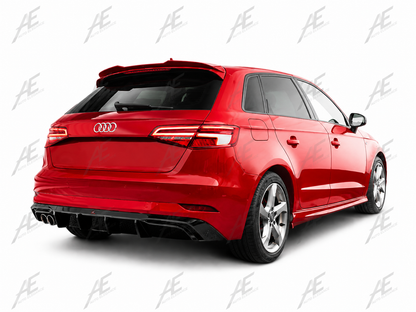 💕Art.1733 Diffusore rs3 per audi a3 8v 2017+ restyling solo paraurti standard💕