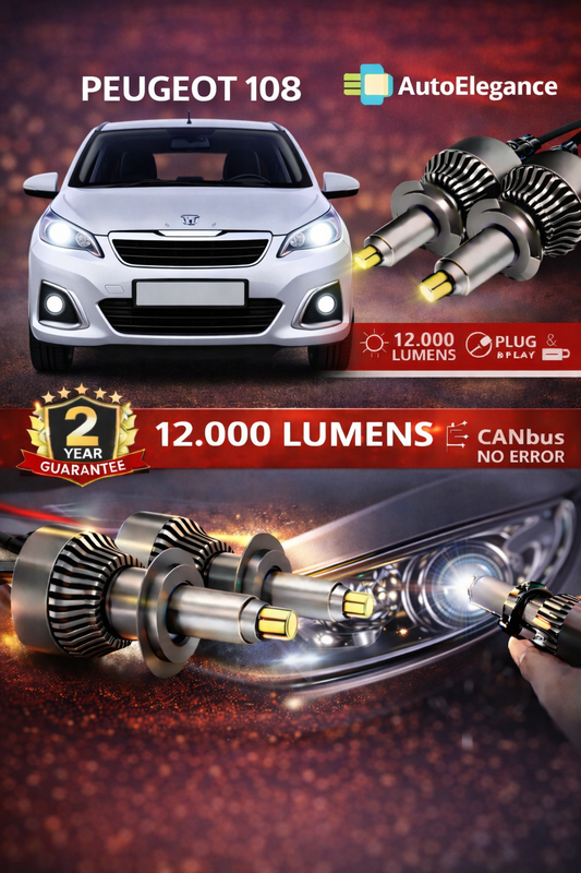 KIT LED PEUGEOT 108 ANABAGLIANTI H7 CANBUS Bianco 6500K 360 gradi