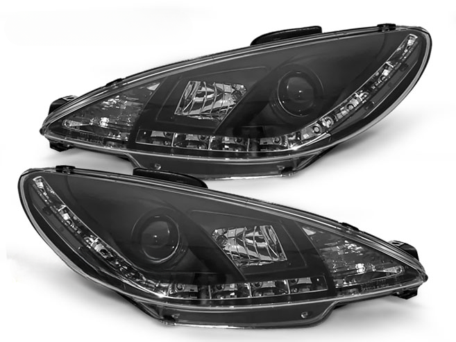 PEUGEOT 206 10.98-02 NERO LUCE DIURNA